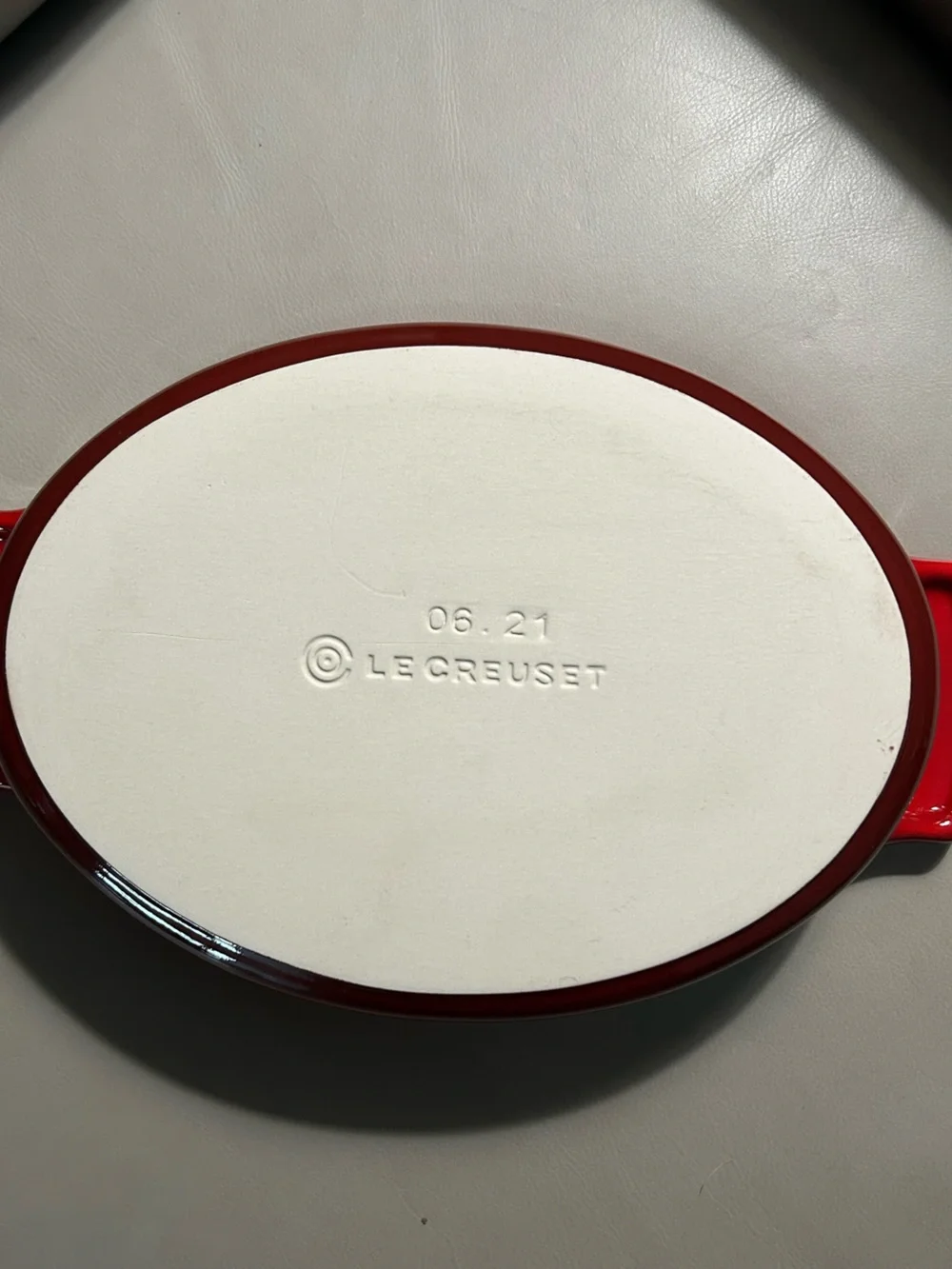 Le Creuset Oval Ceramic Baking Dish in Cream